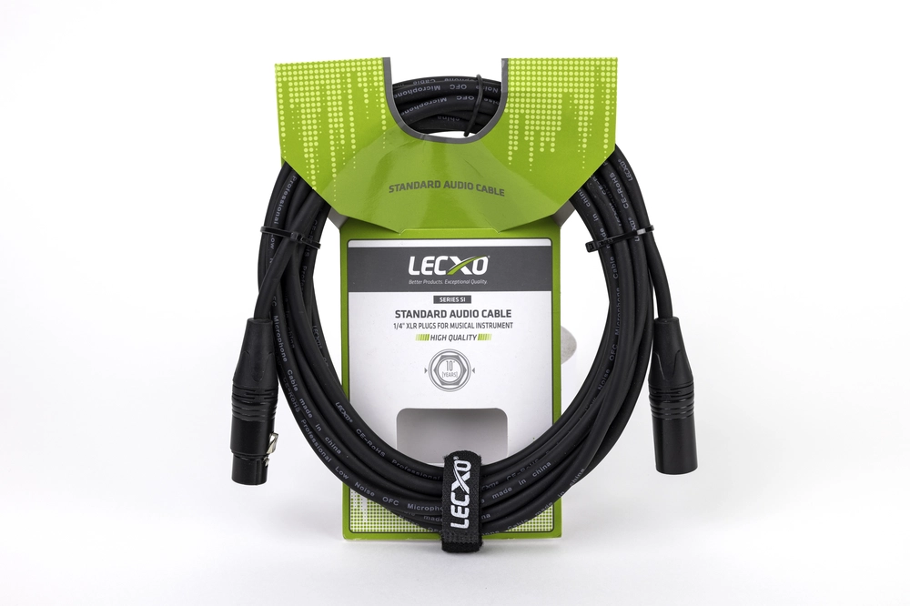  LECXO XLR MALE TO FEMALE CABLE